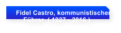 Fidel Castro, kommunistischer       Fhrer  ( 1927 - 2016 )