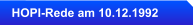 HOPI-Rede am 10.12.1992