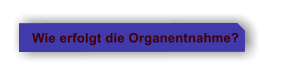 Wie erfolgt die Organentnahme?